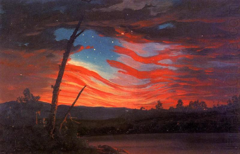 Frederic Edwin Church Our Banner in the Sky china oil painting image